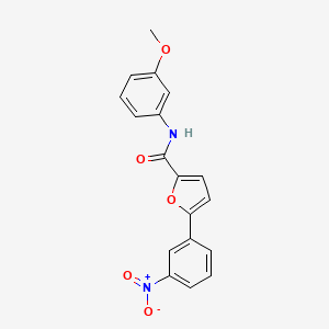 N-(3-methoxyphenyl)-5-(3-nitrophenyl)-2-furamide