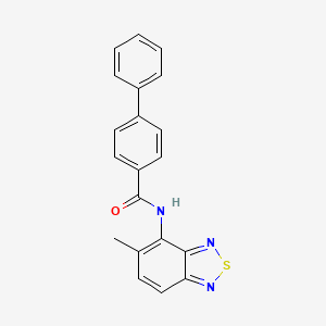 molecular formula C20H15N3OS B5781984 N-(5-methyl-2,1,3-benzothiadiazol-4-yl)-4-biphenylcarboxamide 