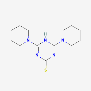 molecular formula C13H21N5S B5781998 4,6-di-1-piperidinyl-1,3,5-triazine-2-thiol 
