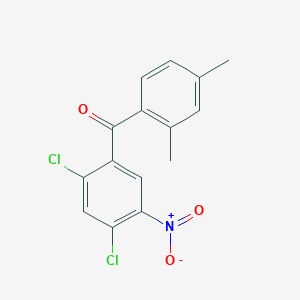 molecular formula C15H11Cl2NO3 B5782007 (2,4-dichloro-5-nitrophenyl)(2,4-dimethylphenyl)methanone 