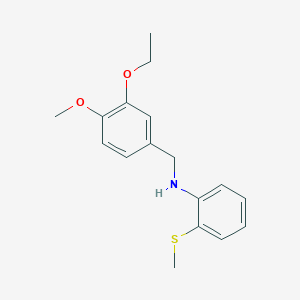 molecular formula C17H21NO2S B5782038 (3-ethoxy-4-methoxybenzyl)[2-(methylthio)phenyl]amine 
