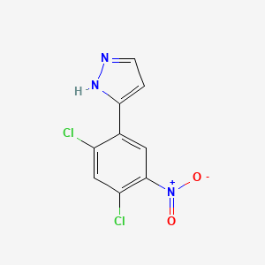 3-(2,4-dichloro-5-nitrophenyl)-1H-pyrazole