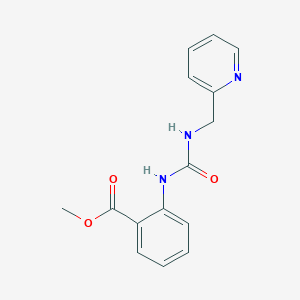 molecular formula C15H15N3O3 B5782065 methyl 2-({[(2-pyridinylmethyl)amino]carbonyl}amino)benzoate 