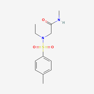 molecular formula C12H18N2O3S B5782077 N~2~-ethyl-N~1~-methyl-N~2~-[(4-methylphenyl)sulfonyl]glycinamide 