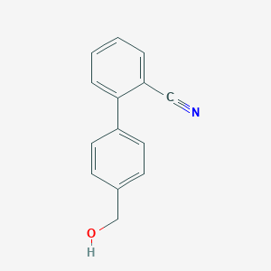 molecular formula C14H11NO B057821 2-[4-(羟甲基)苯基]苯甲腈 CAS No. 154709-19-0