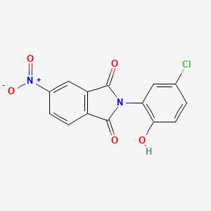 molecular formula C14H7ClN2O5 B5782108 2-(5-chloro-2-hydroxyphenyl)-5-nitro-1H-isoindole-1,3(2H)-dione 