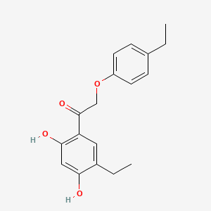 molecular formula C18H20O4 B5782122 1-(5-ethyl-2,4-dihydroxyphenyl)-2-(4-ethylphenoxy)ethanone 