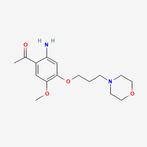 1-(2-Amino-5-methoxy-4-(3-morpholinopropoxy)phenyl)ethanone
