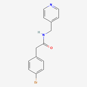 molecular formula C14H13BrN2O B5782157 2-(4-bromophenyl)-N-(4-pyridinylmethyl)acetamide 