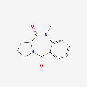 molecular formula C13H14N2O2 B5782165 10-methyl-2,3-dihydro-1H-pyrrolo[2,1-c][1,4]benzodiazepine-5,11(10H,11aH)-dione 