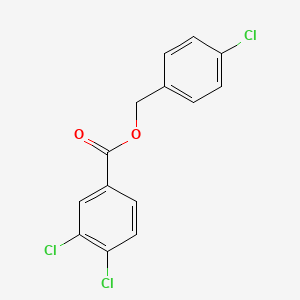 molecular formula C14H9Cl3O2 B5782195 4-chlorobenzyl 3,4-dichlorobenzoate 