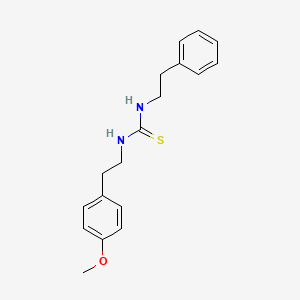 molecular formula C18H22N2OS B5782203 N-[2-(4-methoxyphenyl)ethyl]-N'-(2-phenylethyl)thiourea 