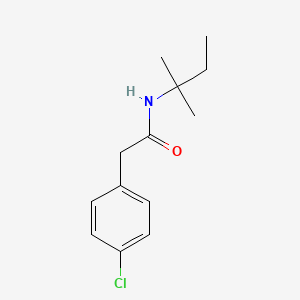 molecular formula C13H18ClNO B5782215 2-(4-chlorophenyl)-N-(1,1-dimethylpropyl)acetamide 