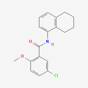 5-chloro-2-methoxy-N-(5,6,7,8-tetrahydro-1-naphthalenyl)benzamide