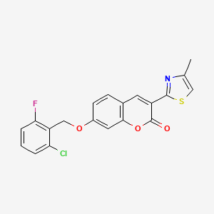 molecular formula C20H13ClFNO3S B5782248 7-[(2-chloro-6-fluorobenzyl)oxy]-3-(4-methyl-1,3-thiazol-2-yl)-2H-chromen-2-one 