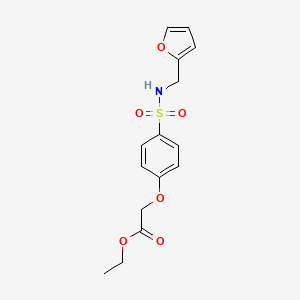 ethyl (4-{[(2-furylmethyl)amino]sulfonyl}phenoxy)acetate