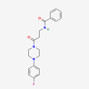 N-{3-[4-(4-fluorophenyl)-1-piperazinyl]-3-oxopropyl}benzamide