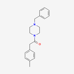 molecular formula C20H24N2O B5782318 1-benzyl-4-[(4-methylphenyl)acetyl]piperazine 
