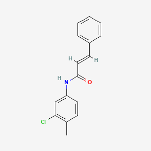 molecular formula C16H14ClNO B5782325 N-(3-chloro-4-methylphenyl)-3-phenylacrylamide 