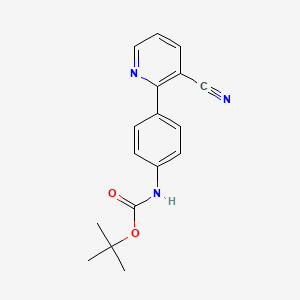 tert-Butyl N-[4-(3-cyanopyridin-2-yl)phenyl]carbamate