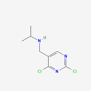 molecular formula C8H11Cl2N3 B578236 (2,4-Dichloro-pyrimidin-5-ylmethyl)-isopropyl-amine CAS No. 1289387-95-6