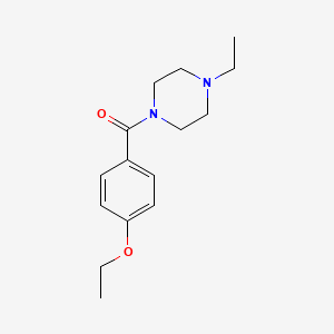 molecular formula C15H22N2O2 B5782396 1-(4-ethoxybenzoyl)-4-ethylpiperazine 