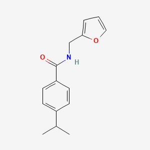 molecular formula C15H17NO2 B5782397 N-(2-furylmethyl)-4-isopropylbenzamide 