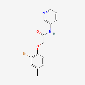 molecular formula C14H13BrN2O2 B5782401 2-(2-bromo-4-methylphenoxy)-N-3-pyridinylacetamide 