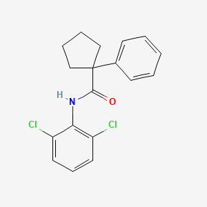 molecular formula C18H17Cl2NO B5782437 N-(2,6-dichlorophenyl)-1-phenylcyclopentanecarboxamide 