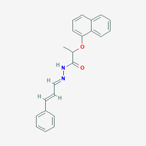 molecular formula C22H20N2O2 B5782468 2-(1-naphthyloxy)-N'-(3-phenyl-2-propen-1-ylidene)propanohydrazide 