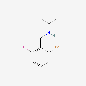 molecular formula C10H13BrFN B578247 N-Isopropyl 2-bromo-6-fluorobenzylamine CAS No. 1355248-00-8