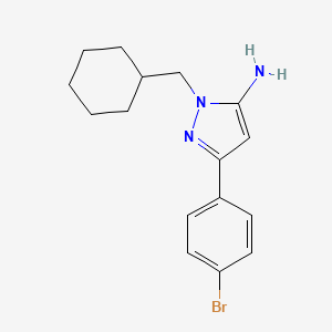 3-(4-bromophenyl)-1-(cyclohexylmethyl)-1H-pyrazol-5-amine