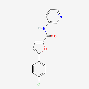 molecular formula C16H11ClN2O2 B5782489 5-(4-chlorophenyl)-N-3-pyridinyl-2-furamide 