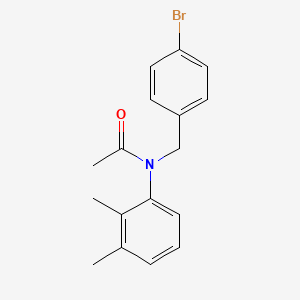 molecular formula C17H18BrNO B5782502 N-(4-bromobenzyl)-N-(2,3-dimethylphenyl)acetamide 
