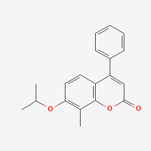 molecular formula C19H18O3 B5782521 7-isopropoxy-8-methyl-4-phenyl-2H-chromen-2-one 