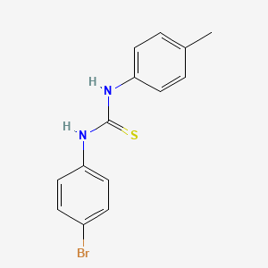 molecular formula C14H13BrN2S B5782535 N-(4-bromophenyl)-N'-(4-methylphenyl)thiourea 