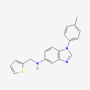 molecular formula C19H17N3S B5782568 1-(4-methylphenyl)-N-(2-thienylmethyl)-1H-benzimidazol-5-amine 