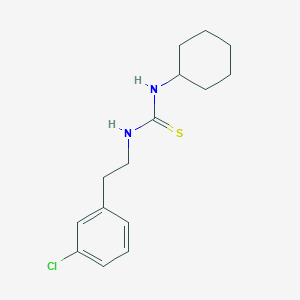 molecular formula C15H21ClN2S B5782573 N-[2-(3-chlorophenyl)ethyl]-N'-cyclohexylthiourea 