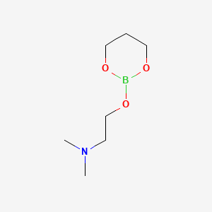 molecular formula C7H16BNO3 B578264 [2-(1,3,2-Dioxaborinan-2-yloxy)ethyl]-dimethylamine CAS No. 13368-62-2