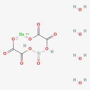 molecular formula C4H10BaO13Ti B578270 四水合草酸钛酸钡 CAS No. 14263-62-8