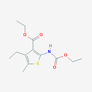 ethyl 2-[(ethoxycarbonyl)amino]-4-ethyl-5-methyl-3-thiophenecarboxylate