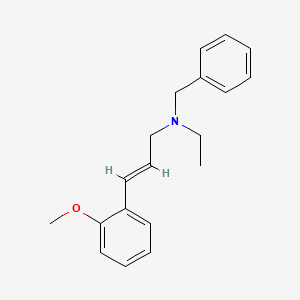molecular formula C19H23NO B5782738 N-benzyl-N-ethyl-3-(2-methoxyphenyl)-2-propen-1-amine 