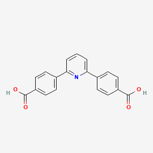 molecular formula C19H13NO4 B578274 4,4'-(吡啶-2,6-二基)二苯甲酸 CAS No. 1099-06-5