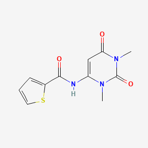 molecular formula C11H11N3O3S B5782761 N-(1,3-dimethyl-2,6-dioxo-1,2,3,6-tetrahydro-4-pyrimidinyl)-2-thiophenecarboxamide 