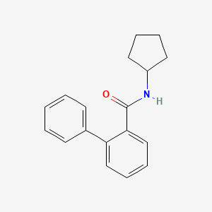 molecular formula C18H19NO B5782777 N-cyclopentyl-2-biphenylcarboxamide 