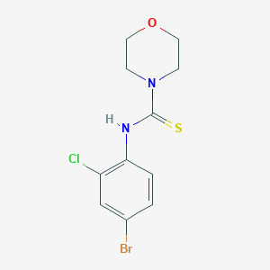 molecular formula C11H12BrClN2OS B5782794 N-(4-bromo-2-chlorophenyl)-4-morpholinecarbothioamide 