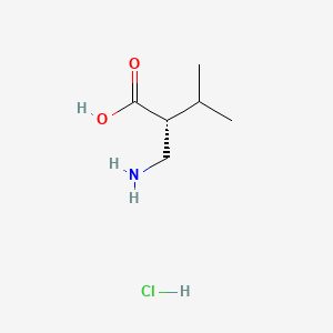 (R)-2-(Aminomethyl)-3-methylbutanoic acid hydrochloride