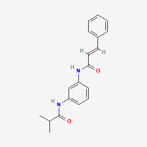 molecular formula C19H20N2O2 B5782820 N-[3-(isobutyrylamino)phenyl]-3-phenylacrylamide 