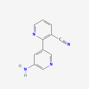 2-(5-Aminopyridin-3-yl)pyridine-3-carbonitrile