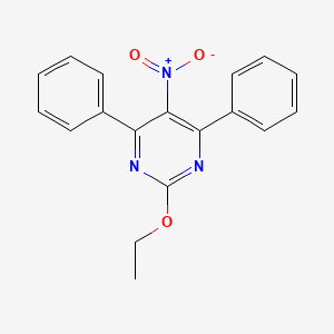 molecular formula C18H15N3O3 B5782830 2-ethoxy-5-nitro-4,6-diphenylpyrimidine 